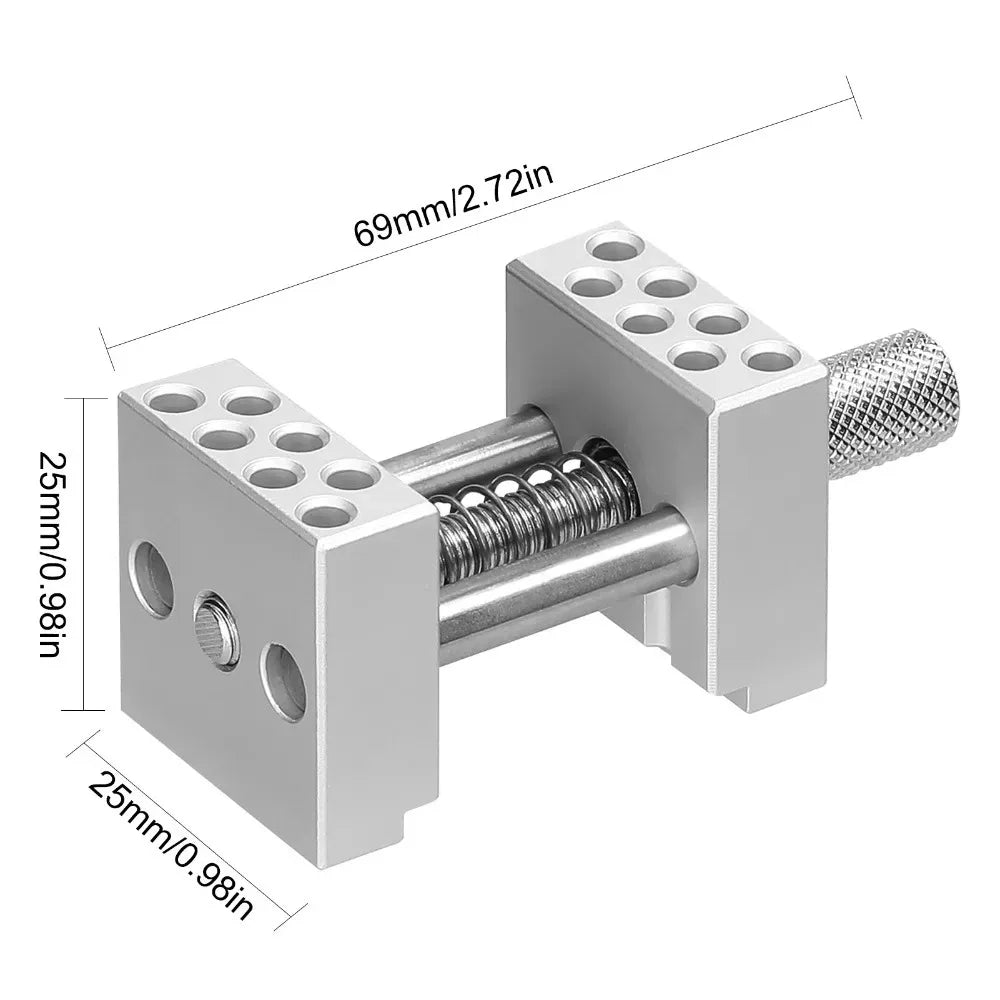 304 Stainless Steel Clamp Vise Fixture for DIY Crafts & Modeling Bench Vise Fixture Richie's