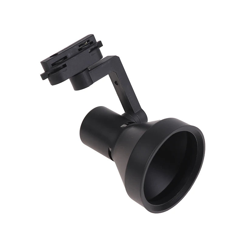 PAR30 E27 Track Light Bracket 2/3 Wire Rail Ceiling Holder Track Light Bracket Richie's Horn Black