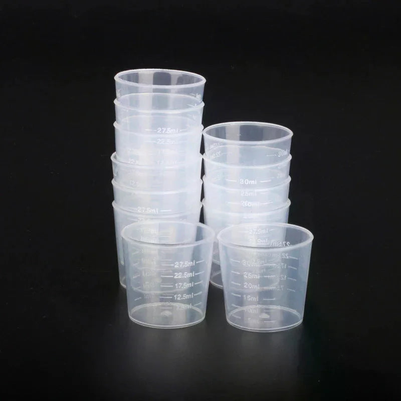 20Pcs 30ml Graduated Plastic Measuring Cups – Epoxy Resin DIY Resin Mixing Cups Richie's