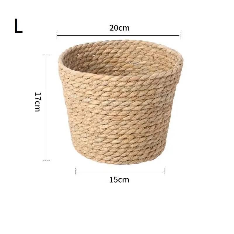 Handwoven Wicker Flower Pot Basket – Natural Rattan Planter Wicker Plant Basket Richie's L