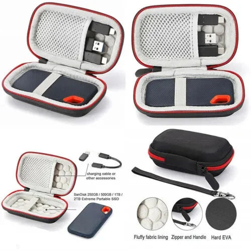 Hard Case for SanDisk Extreme Portable SSD 250GB–2TB SSD Protective Case Richie's