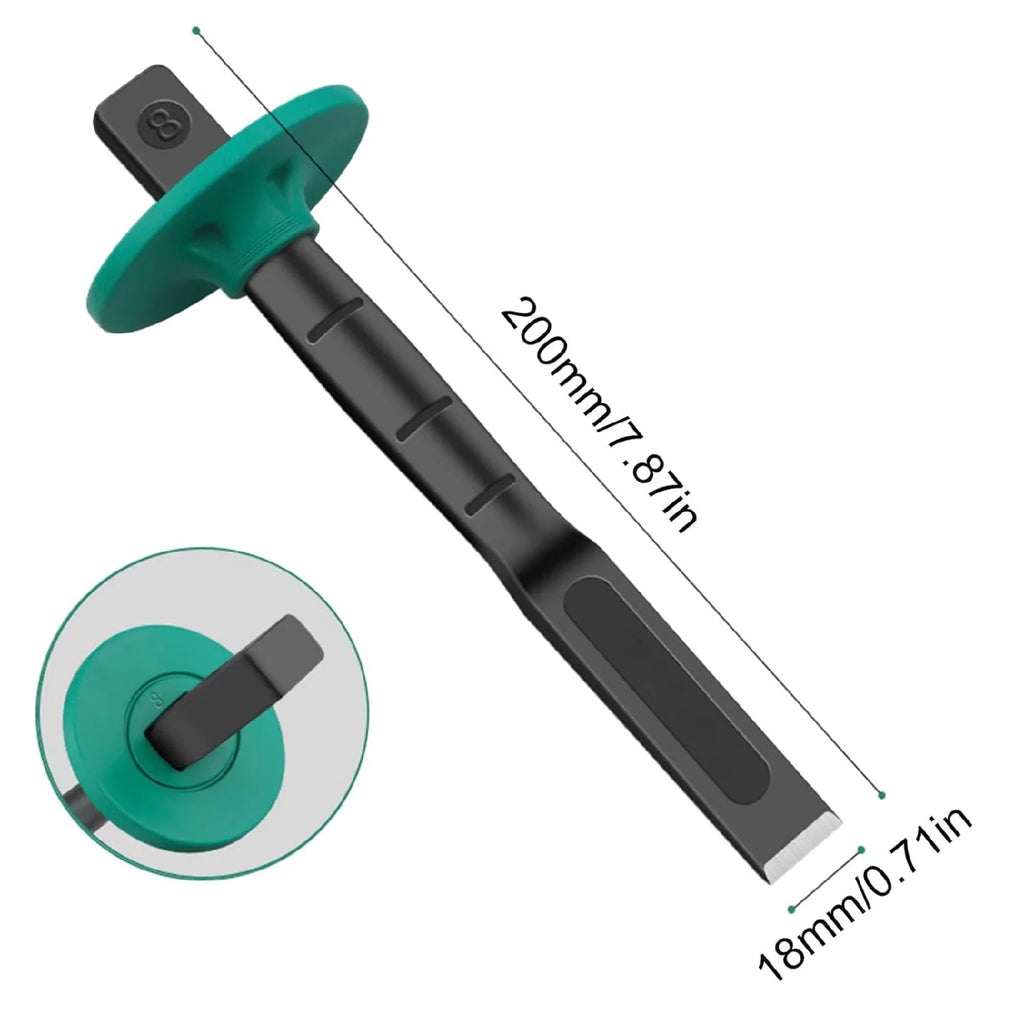 8" Heavy Duty Flat Chisel with Hand Guard – Wood & Masonry Masonry Hand Chisel Richie's Flat Chisel