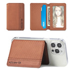 PU Leather Phone Card Holder Adhesive Wallet & Stand Phone Card Wallet Richie's Brown China Mainland