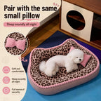 Leopard Print Cat Dog Sofa Bed – Soft Washable Pet Cushion Pet Sofa Bed Richie's