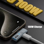 USB-C OTG Hub 10Gbps 100W PD 1-in-2 Adapter for MacBook USB-C Hub Adapter Richie's