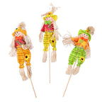 3-Piece Scarecrow Pumpkin Halloween Ornament Set | Home Decor Halloween Ornament Set Richie's Default Title