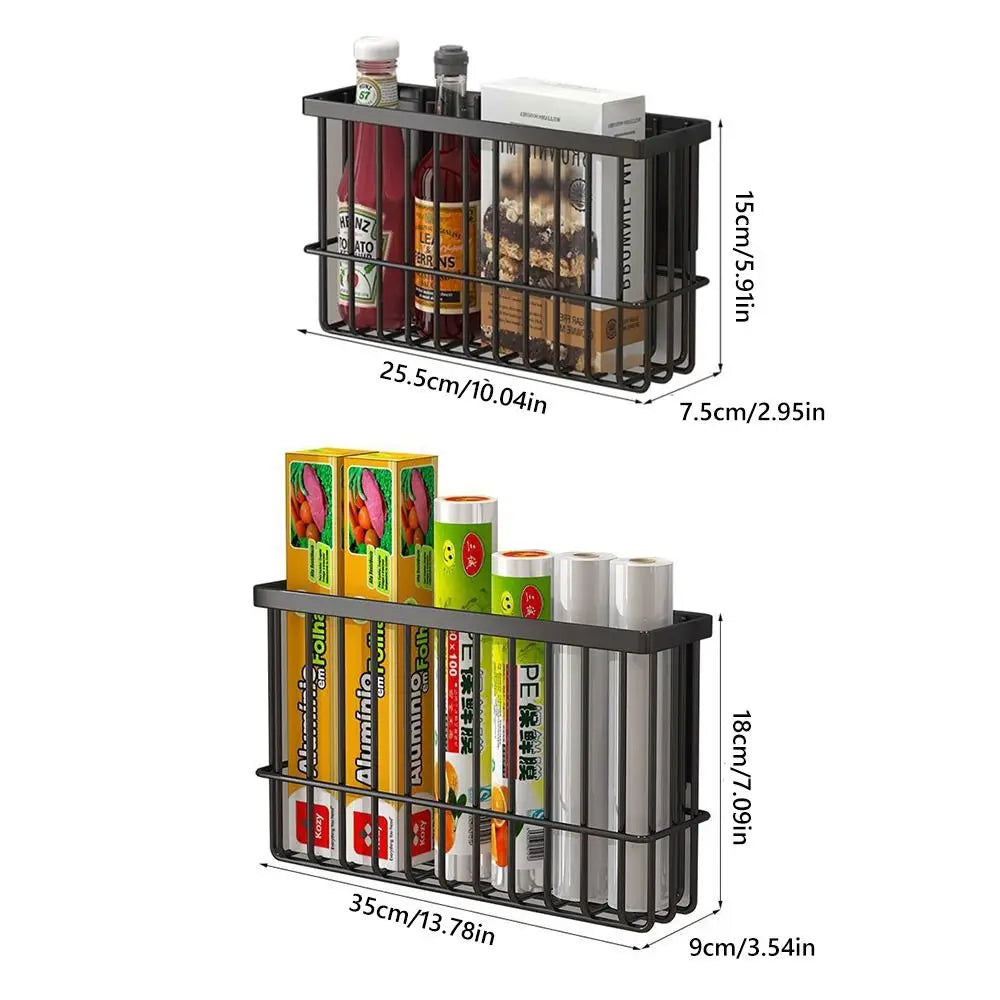 Magnetic Wall Storage Basket – No-Drill Kitchen Organizer Magnetic Storage Basket Richie's