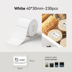Niimbot Thermal Label Tape – Self-Adhesive Sticker for B1 B21 B3S Thermal Label Tape Richie's White 40x30mm