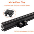 V-Slot 2040 Black Anodized Aluminum Extrusion 100–800mm Rail Aluminum Extrusion Profile Richie's 550mm