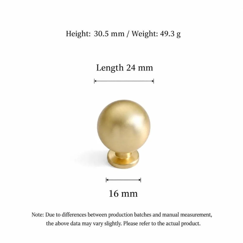 Zinc Alloy Beaded Cabinet Pull Handles – Drawer Bar Pulls Cabinet Pull Handle Richie's Round Knob-Gold