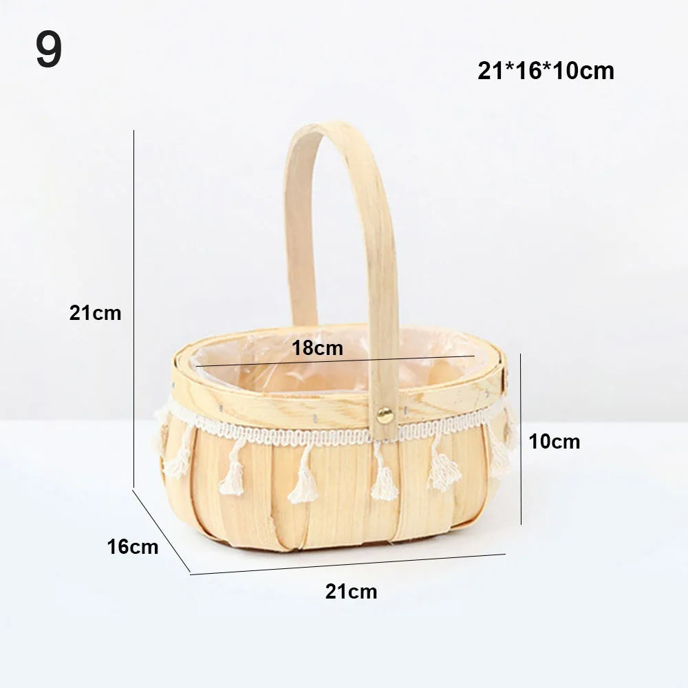 Mini Handwoven Dollhouse Basket – DIY Wicker Flower Basket Miniature Craft Basket Richie's 9