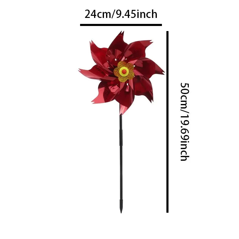 Reflective Bird Repeller Pinwheel Windmill Spinner Garden Decor Bird Deterrent Spinner Richie's