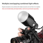AK-R11 Magnetic Dome Diffuser for V1 S-R2 Round Flash Head Flash Dome Diffuser Richie's