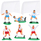 8-Piece Football Cake Topper Set – Soccer Players & Goals Cake Topper Set Richie's