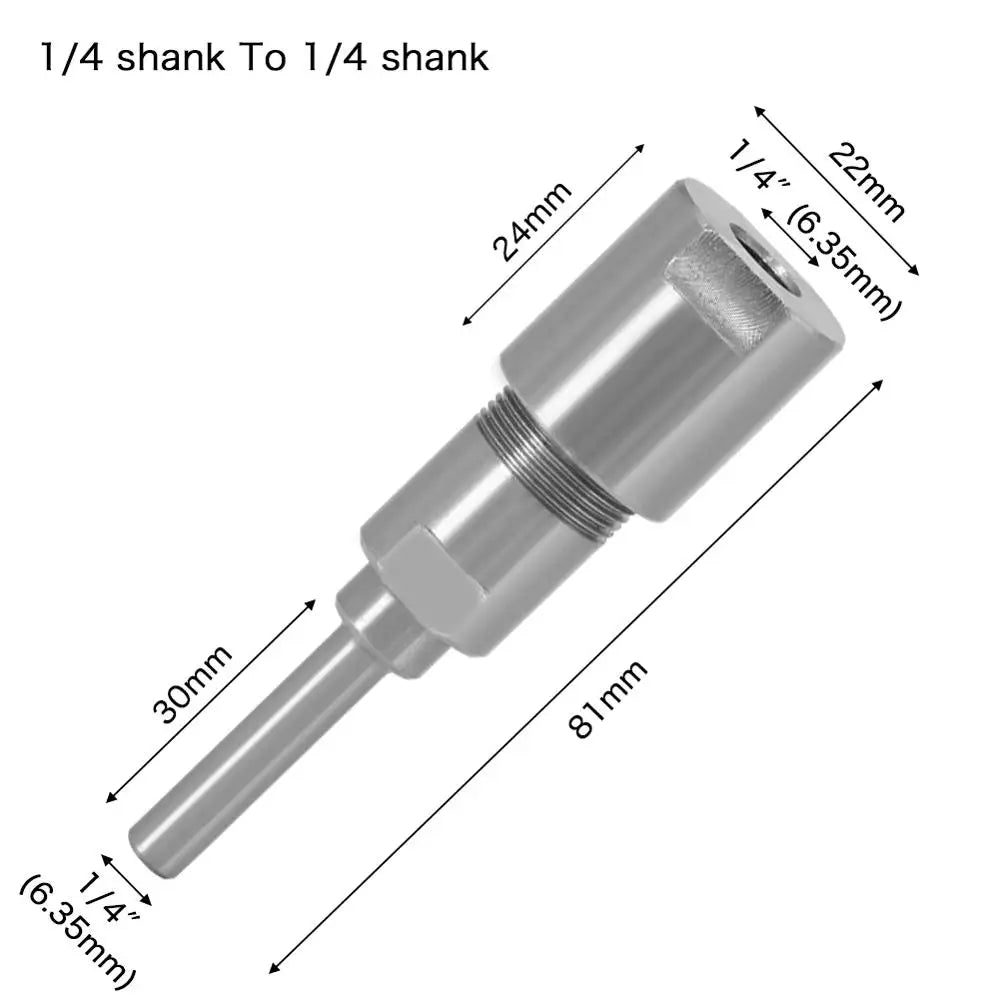 Router Bit Extension Rod Collet – 6–12.7mm Engraving Milling Router Bit Extension Richie's