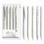 Silent Telescopic Gel Pens 0.5mm Black Ink – Set of 5 Gel Pen Set Richie's