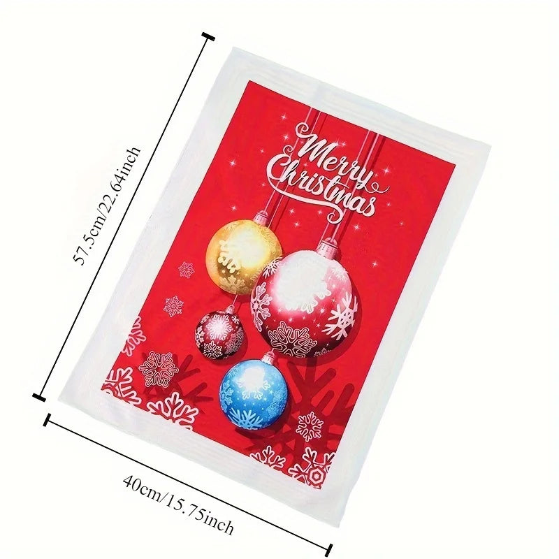 Christmas Microfiber Towels – Snowflake & Tree Festive Patterns Christmas Microfiber Towels Richie's random color 1pc