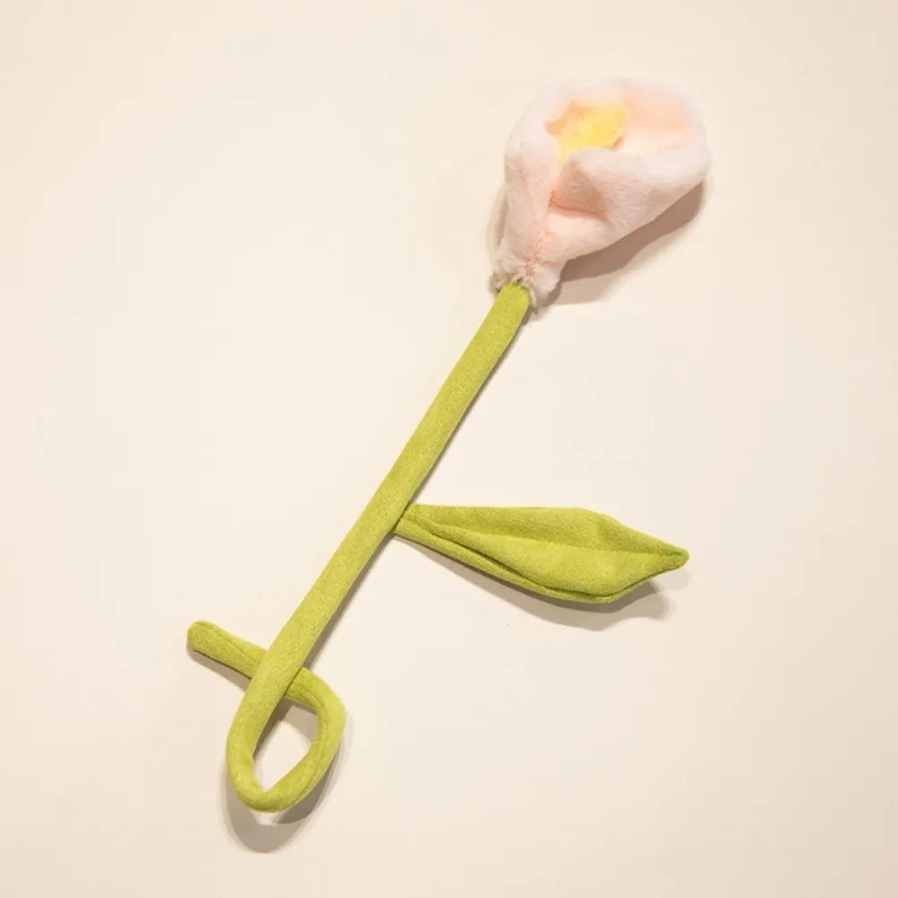 Handmade Felt Flower Bendable Wire Stem Artificial Bouquet