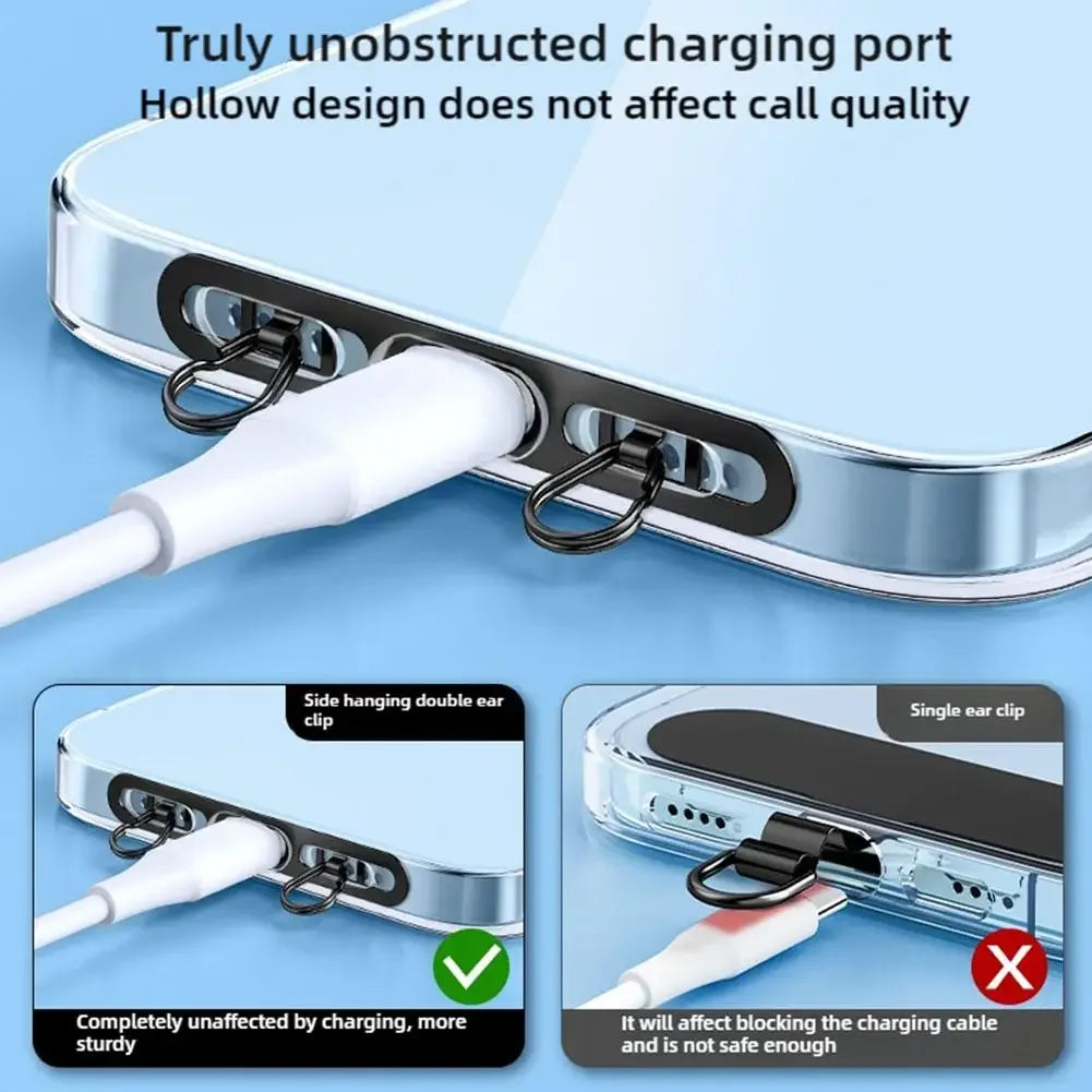 Ultra-Thin Metal Phone Lanyard Tether Tab – Double Buckle Patch Phone Lanyard Patch Richie's