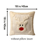 2pcs Christmas Reindeer Pillow Covers – Soft Plush Faux Fur Decorative Pillow Covers Richie's