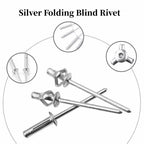 50pcs Aluminium Large Flange Blind Rivets 3.2 4.0 4.8mm Blind Rivets Richie's