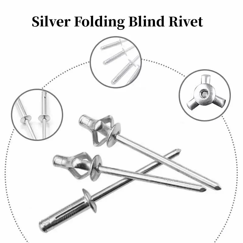 50pcs Aluminium Large Flange Blind Rivets 3.2 4.0 4.8mm Blind Rivets Richie's