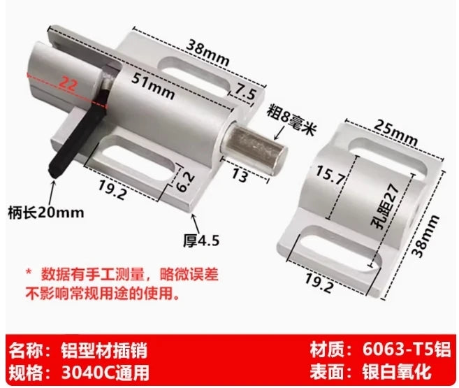 Aluminum Profile Door Frame Lock 3030 4040 Universal Corner Bracket Profile Frame Lock Richie's 3040C