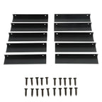 10pcs Black Aluminium Cabinet Edge Pulls Concealed Drawer Handles Cabinet Edge Pulls Richie's a