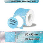 Thermal Label Paper for Phomemo M110 M200 M220 – Bekia Stickers Thermal Label Paper Richie's 50x50 blue