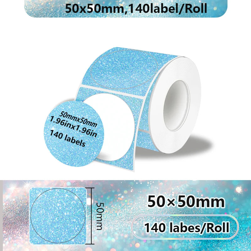 Thermal Label Paper for Phomemo M110 M200 M220 – Bekia Stickers Thermal Label Paper Richie's 50x50 blue