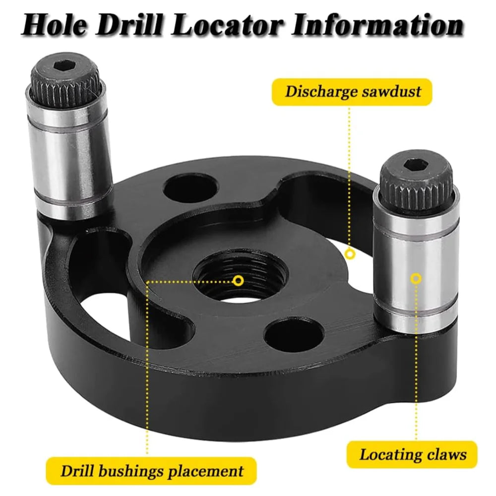 Self-Centering Dowel Drill Guide Jig – 6mm 8mm 10mm Bushings Woodworking Drill Jig Richie's