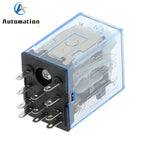 MY3NJ 11-Pin Micro Electromagnetic Relay DC12V 24V AC220V Electromagnetic Relay Richie's DC 12V