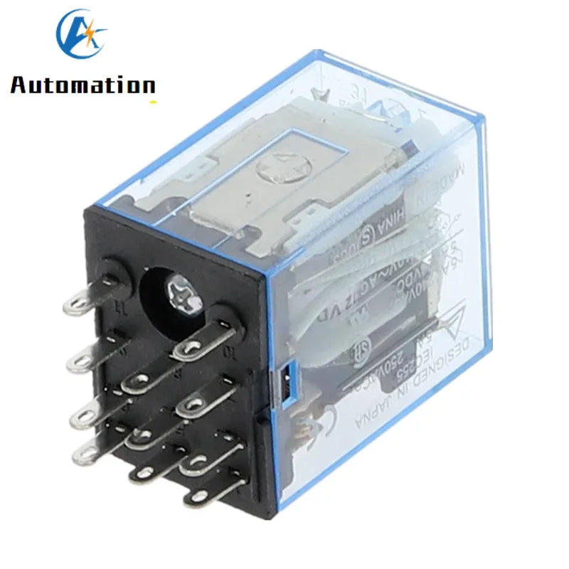 MY3NJ 11-Pin Micro Electromagnetic Relay DC12V 24V AC220V Electromagnetic Relay Richie's DC 12V