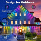 RGBIC LED Eaves String Lights – IP67 Waterproof Smart App Control Outdoor LED String Lights Richie's