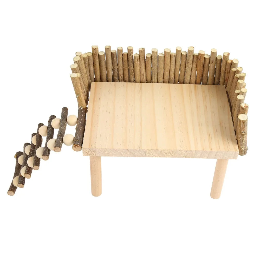 Wooden Hamster Climbing Platform with Ladder | Small Pet Toy Small Pet Toy Richie's