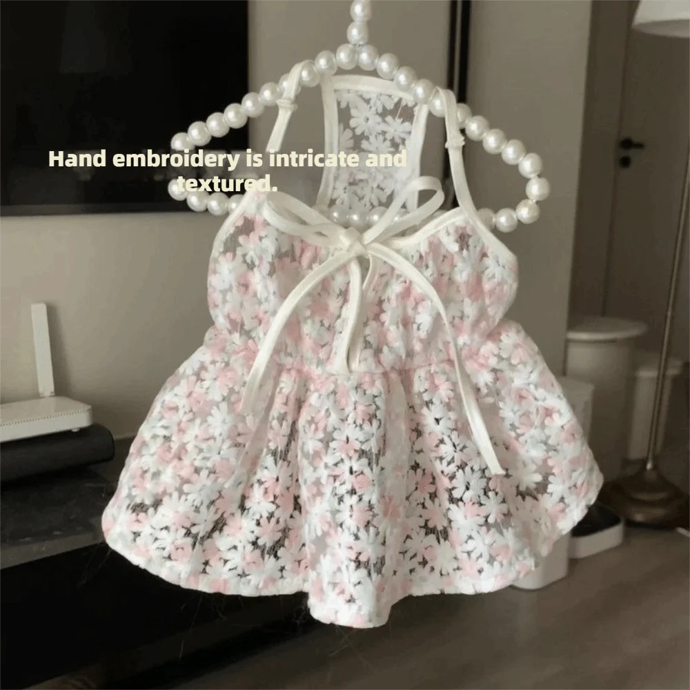 Floral Pet Princess Dress – Lightweight Dog & Cat Vest Pet Dress Richie's