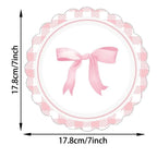 10pcs Pink Cherry Disposable Paper Plates 7 Inch Party Tableware Disposable Paper Plates Richie's Type C