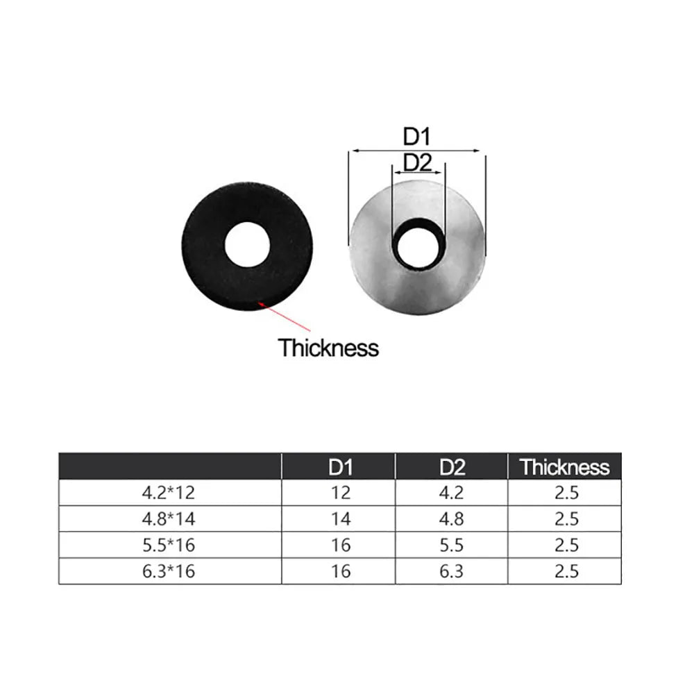 304 Stainless Steel Waterproof Roofing Washers M4.2–M6.3 Roofing Washers Richie's
