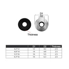304 Stainless Steel Waterproof Roofing Washers M4.2–M6.3 Roofing Washers Richie's