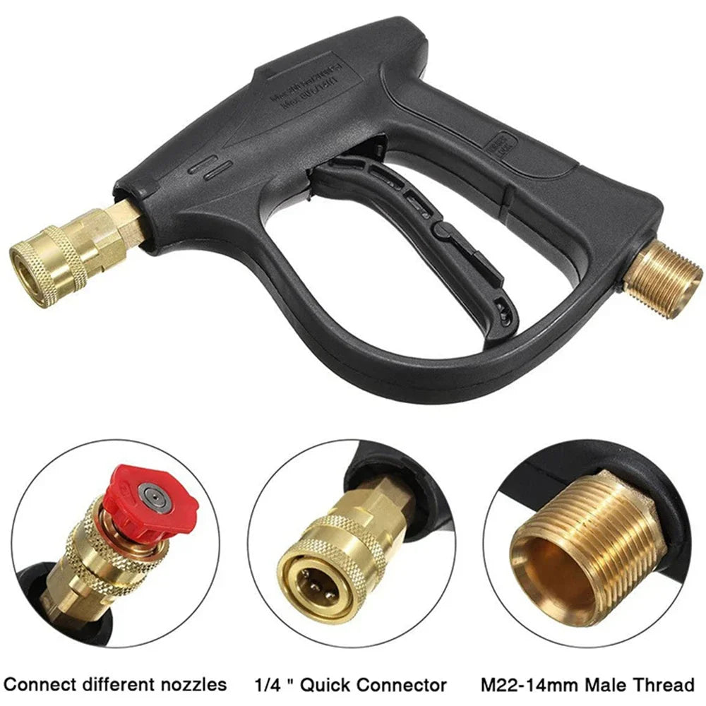 Pressure Washer Gun M22-14mm Aluminum Core + 5 Color Tips Pressure Washer Gun Richie's