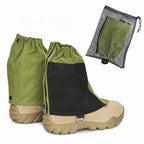 Canvas Hiking Gaiters – Water Resistant Adjustable Ankle Covers Hiking Gaiters Richie's Green