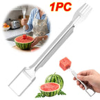 2-in-1 Stainless Steel Watermelon Cutter & Fork Slicer Fruit Slicer Tool Richie's
