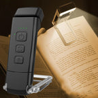 USB Rechargeable Clip-On Book Light – Dimmable LED Reading Lamp Clip-On Reading Light Richie's Black