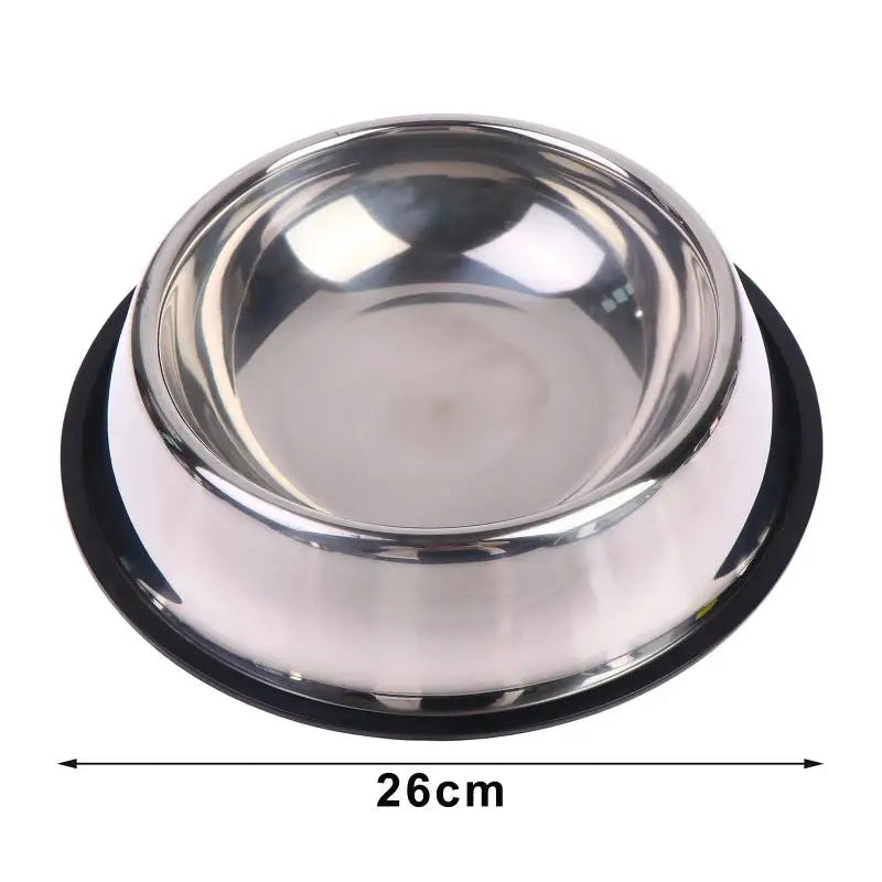Stainless Steel Non-Slip Pet Bowl for Dogs & Cats | Richie's Pet Feeding Bowl Richie's 26CM