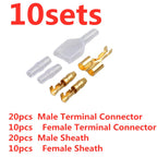 4mm Bullet Terminal Car Wire Connectors – Male & Female Sets Wire Connector Set Richie's 10sets