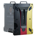 Aluminum Alloy RFID Blocking ID Badge Holder with Back Clip ID Badge Holder Richie's Germany Flag