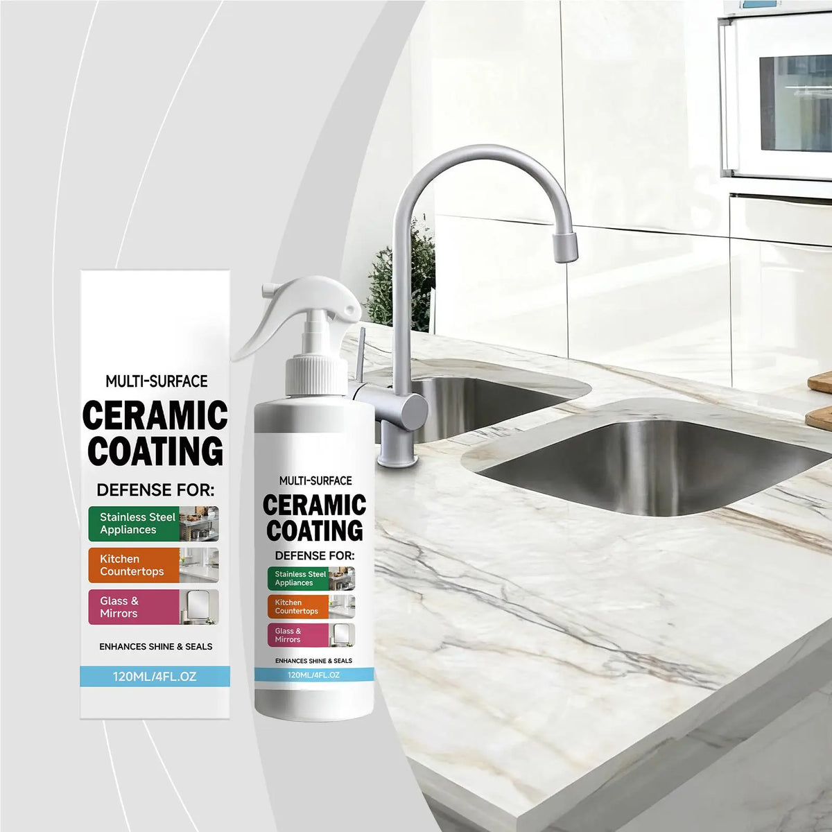 Ceramic Glass Coating Spray 120ml – Shine, Seal & Protect Surface Coating Spray Richie's Default Title