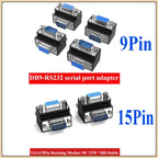 DB9 VGA 90° Right Angle Adapter – 9/15 Pin Male to Female VGA Adapter Connector Richie's