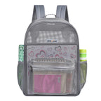 Women's Transparent Mesh Backpack – Lightweight Travel Student Bag Mesh Backpack Richie's Grey