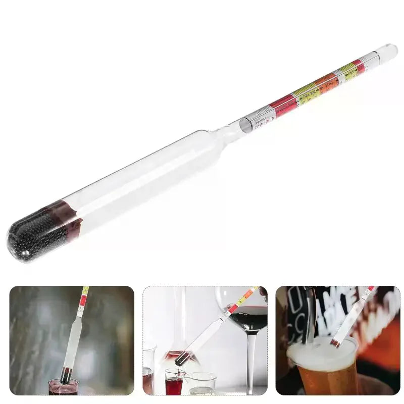 Triple Scale Hydrometer – Gravity, Alcohol & Brix Tester Brewing Hydrometer Richie's